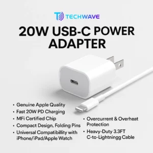 Techwave-20W-USB-C-Power-Adapter